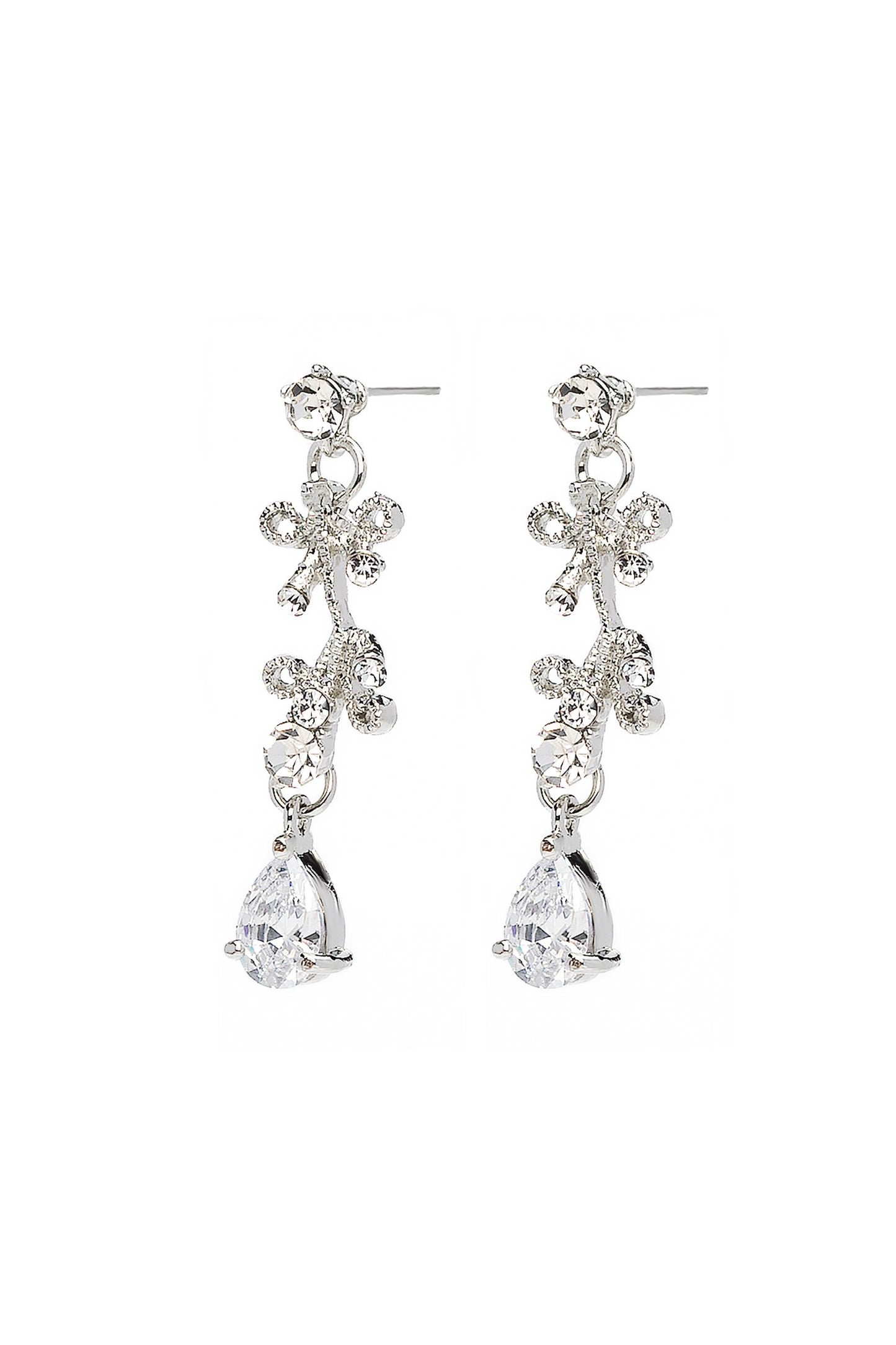 Crystals Rhinestone Tiara Necklace Earrings Jewelry CY0064
