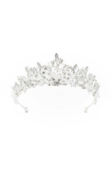 Crystals Rhinestone Tiara Necklace Earrings Jewelry CY0065
