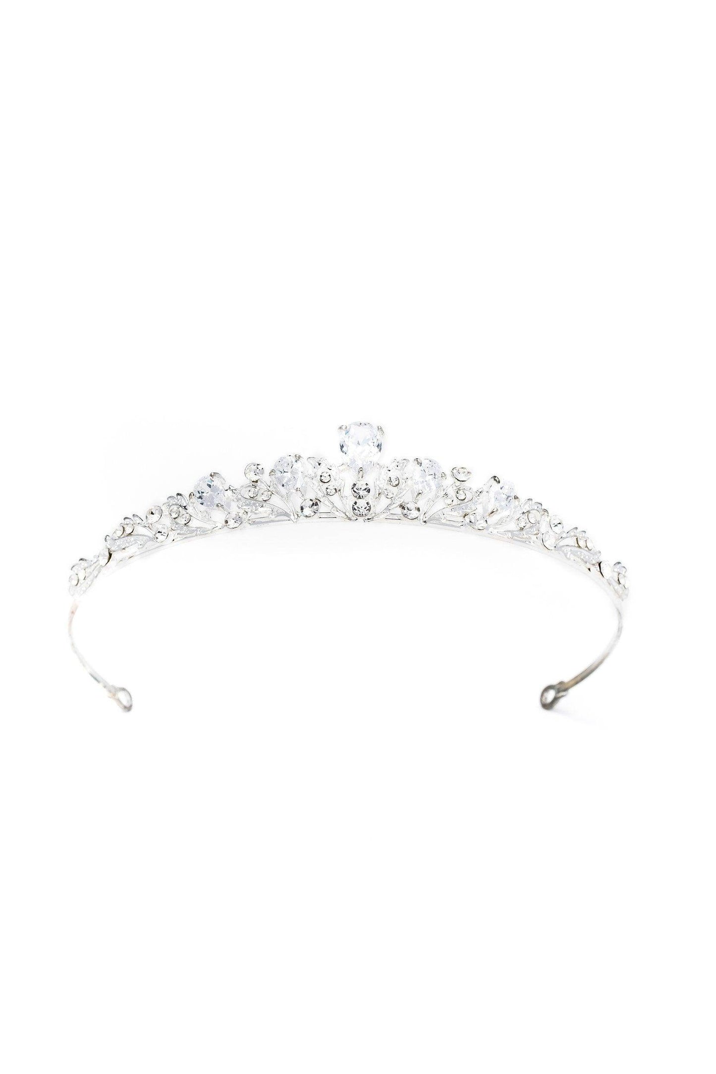 Crystals Tiara Necklace Earrings Jewelry CY0066 - COCOMELODY