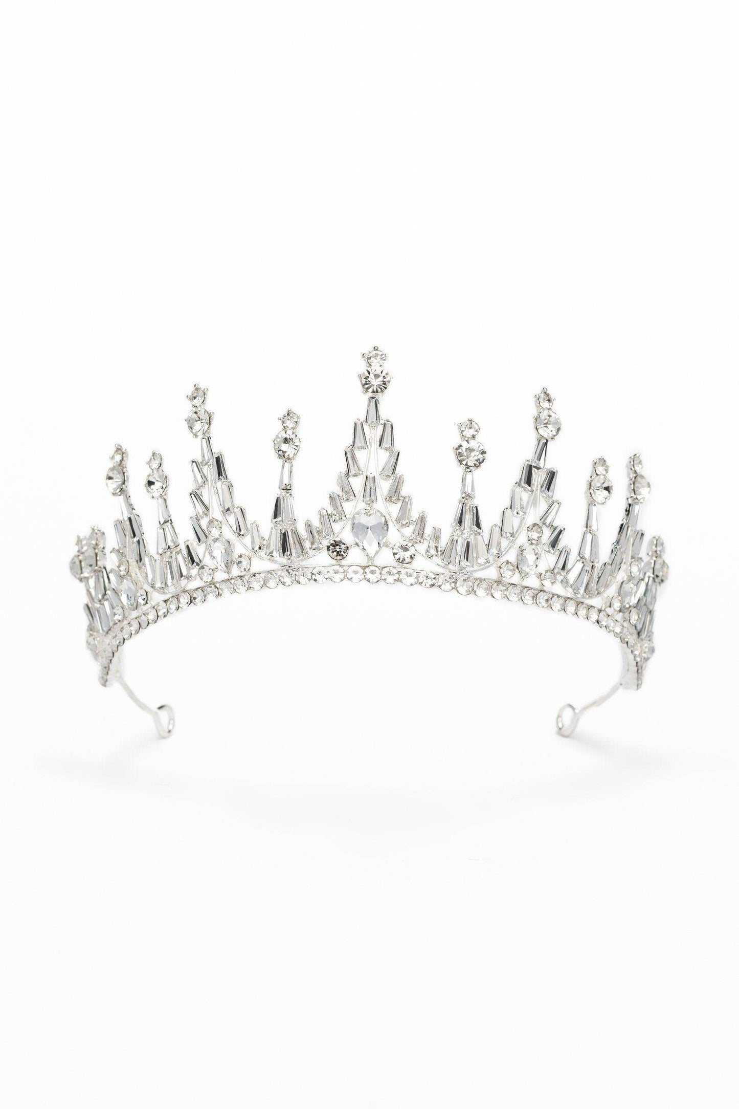 Crystals Tiara Necklace Earrings Jewelry CY0067 - COCOMELODY