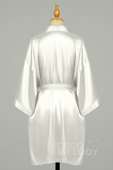 Short Silk-Like Robes CZ0204 - COCOMELODY