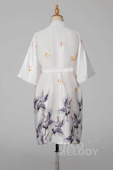 Tea Length Silk-Like Robes CZ0205 - COCOMELODY
