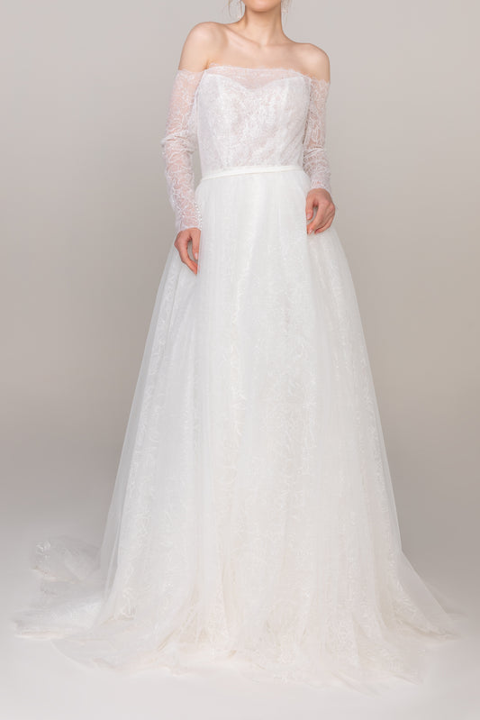 Elegant Tulle Lace Wedding Wrap with Appliques CZ0267