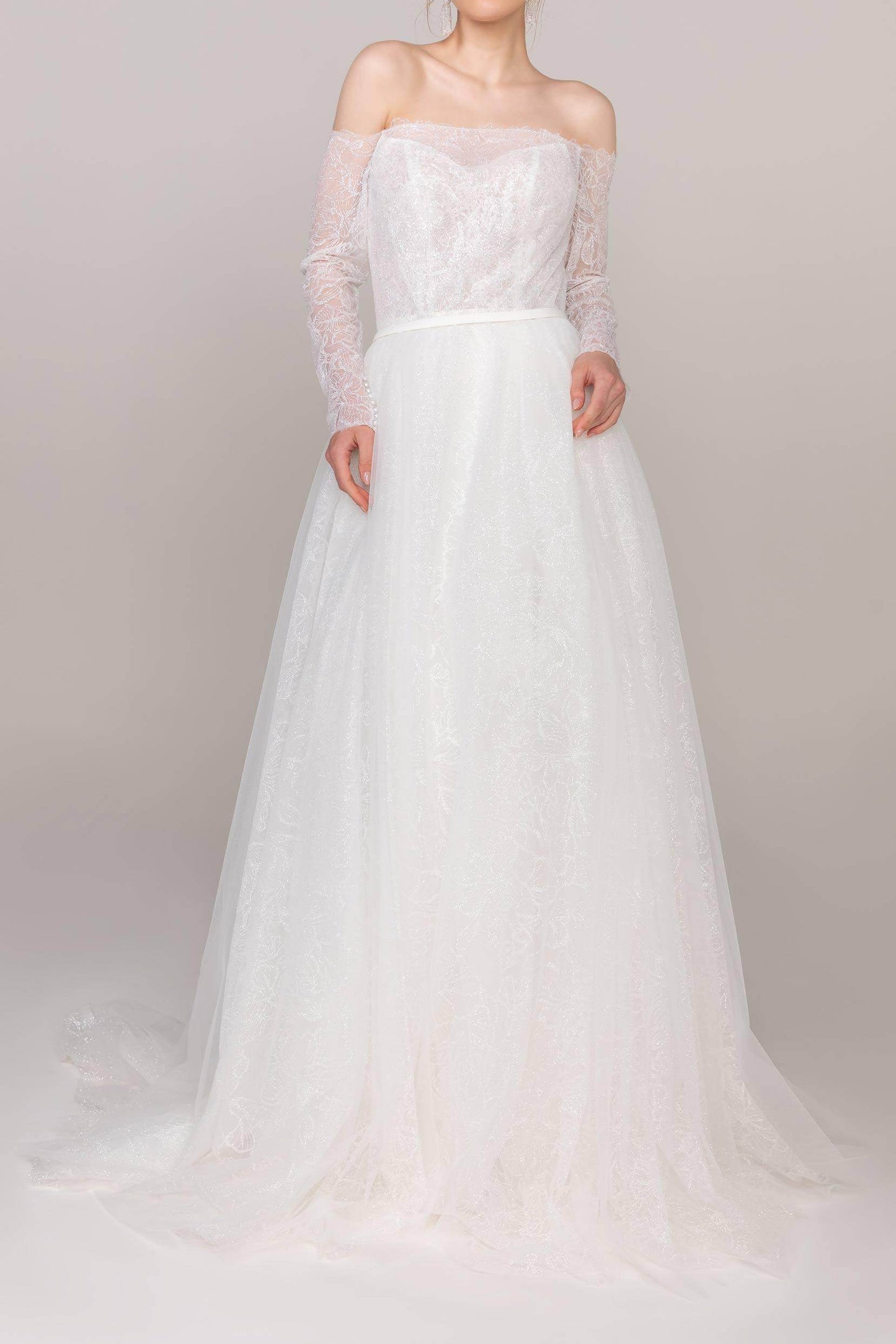 Elegant Tulle Lace Wedding Wrap with Appliques CZ0267 - COCOMELODY