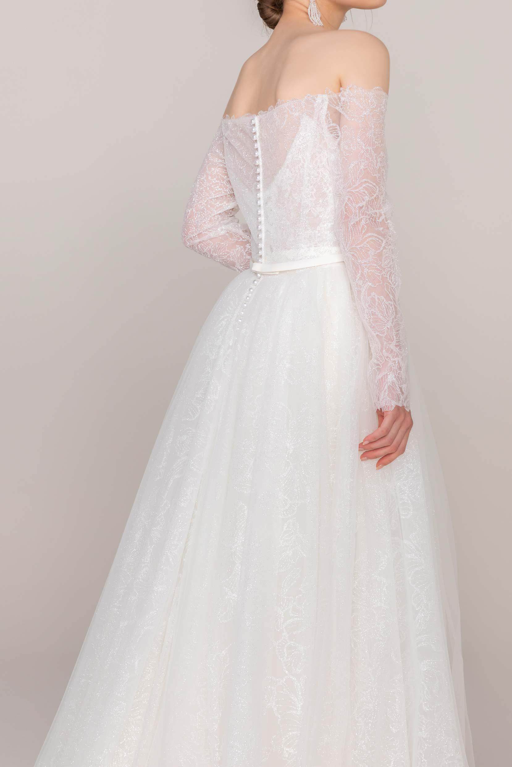 Elegant Tulle Lace Wedding Wrap with Appliques CZ0267 - COCOMELODY