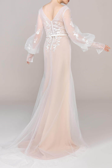 Elegant Tulle Wedding Wrap with Appliques CZ0271 - COCOMELODY