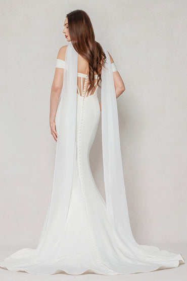 Chiffon Shawl with CZ0337