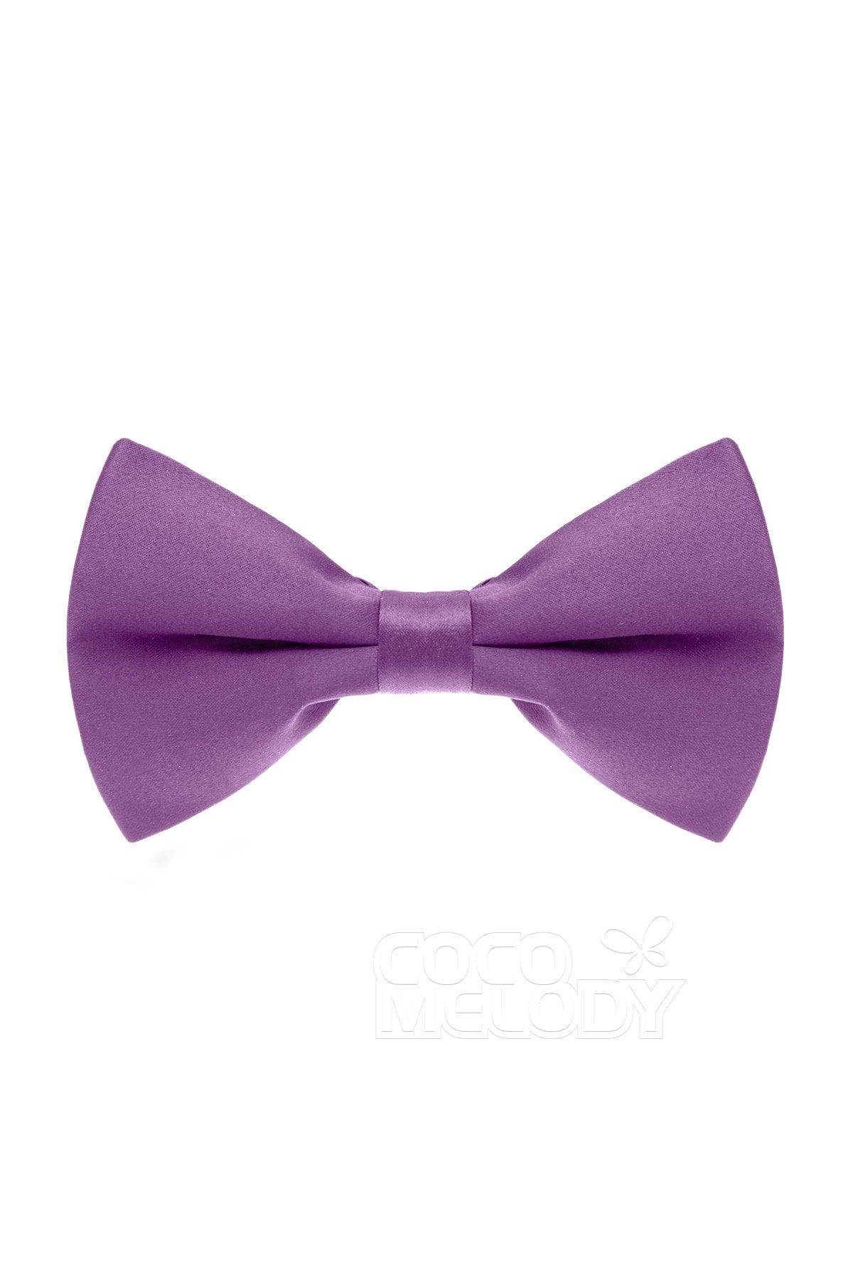 Men's Elastic Silk Like Satin Bow Ties CZ170016 - COCOMELODY