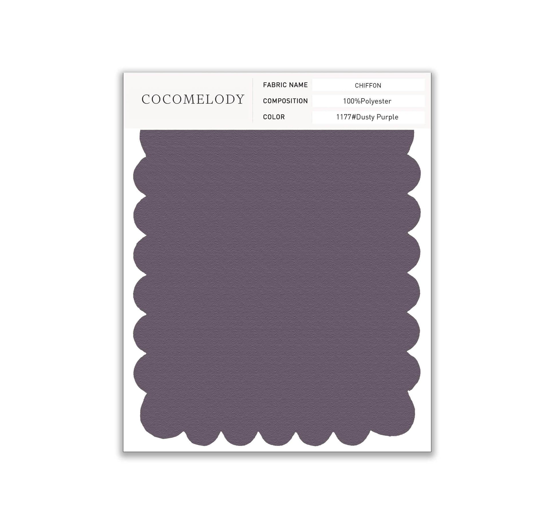 Chiffon Fabric Swatch in Single Color SWCH16001 - COCOMELODY