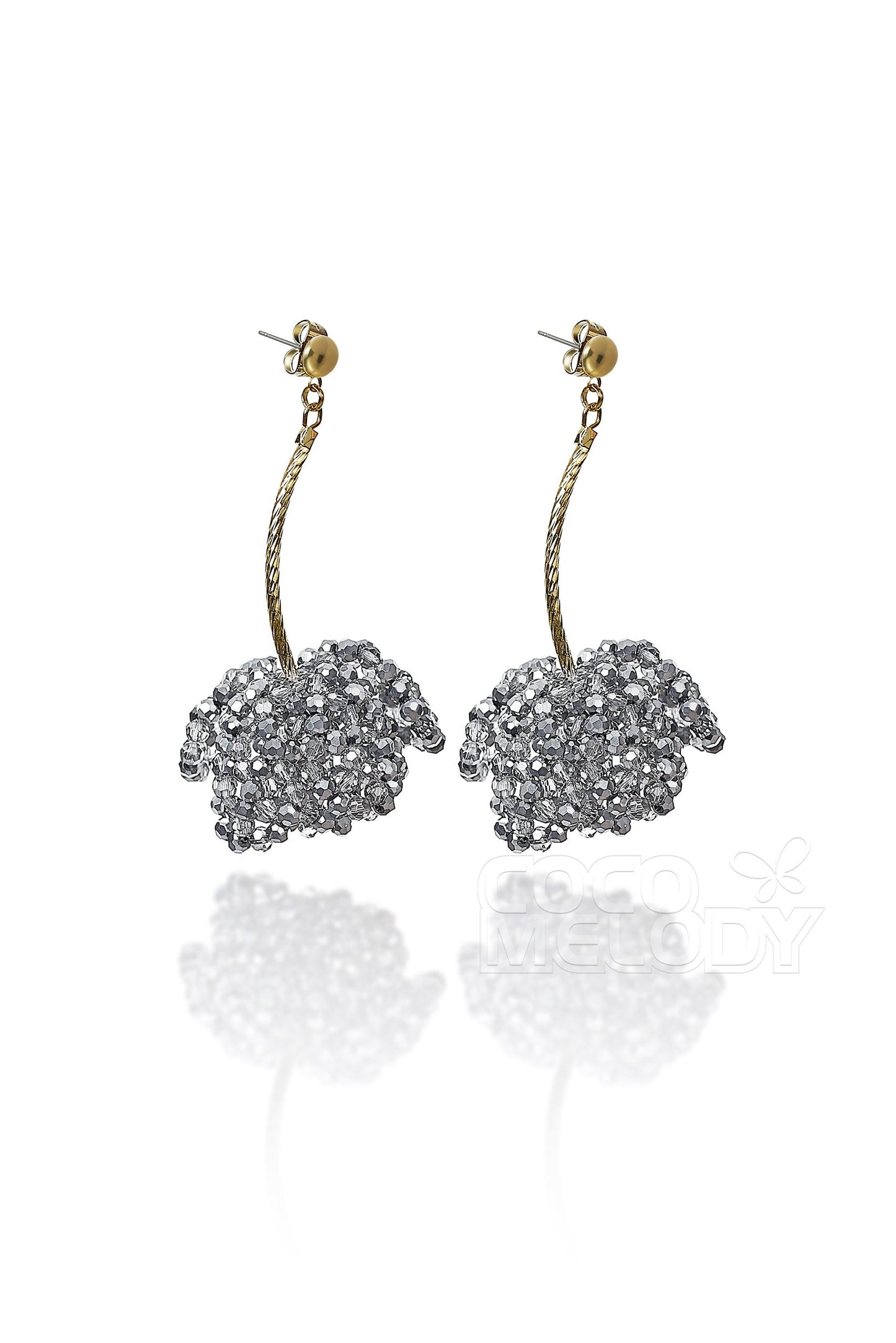 Fantastic Alloy Wedding Earrings with Crystals HG18006