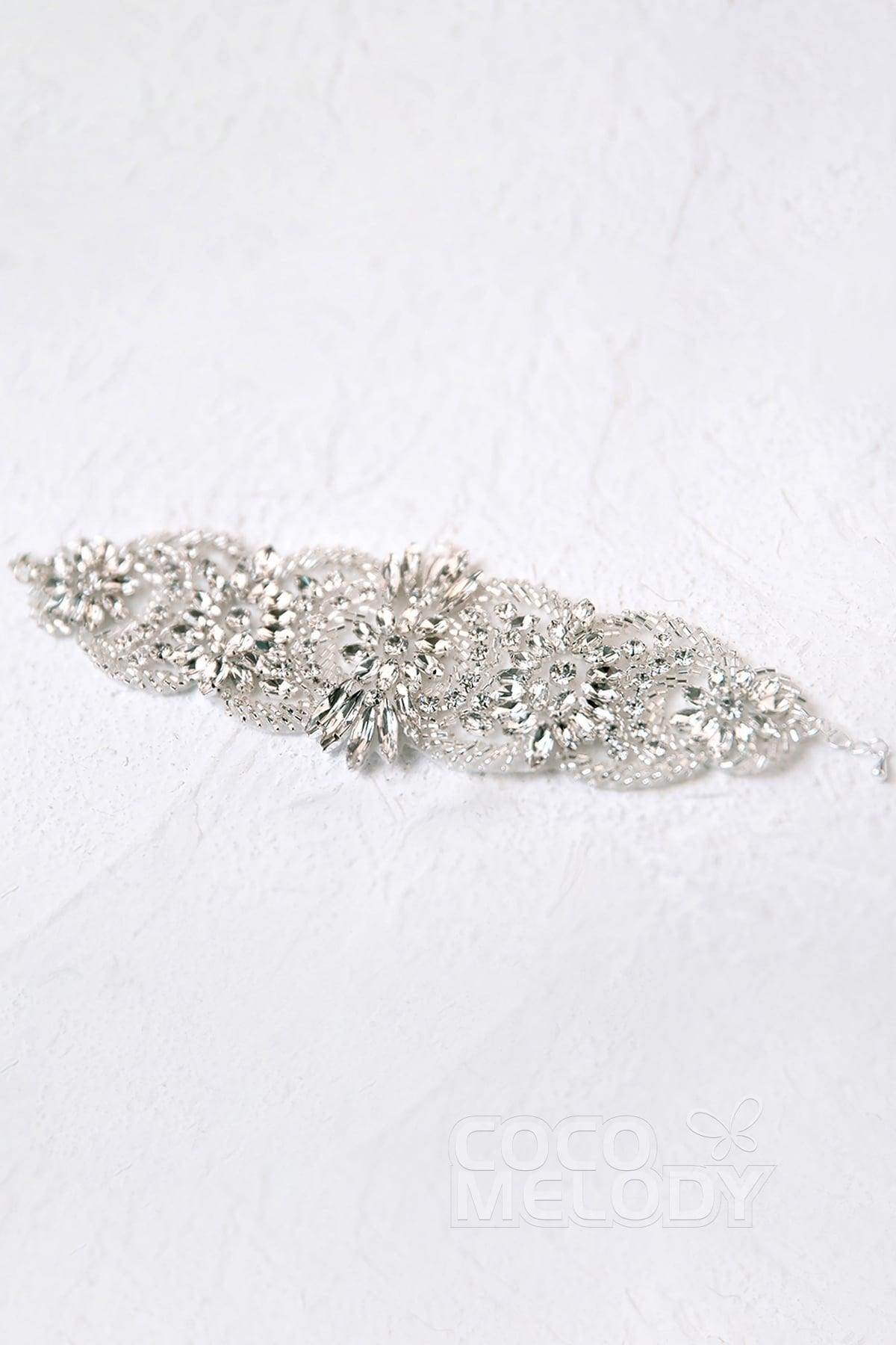 Fantastic Alloy and Zircon Wedding Bracelets HL17004 - COCOMELODY