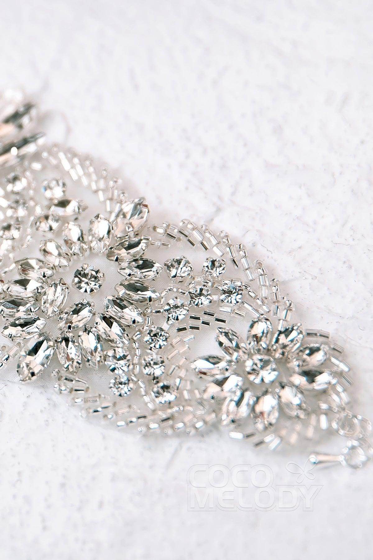 Fantastic Alloy and Zircon Wedding Bracelets HL17004 - COCOMELODY