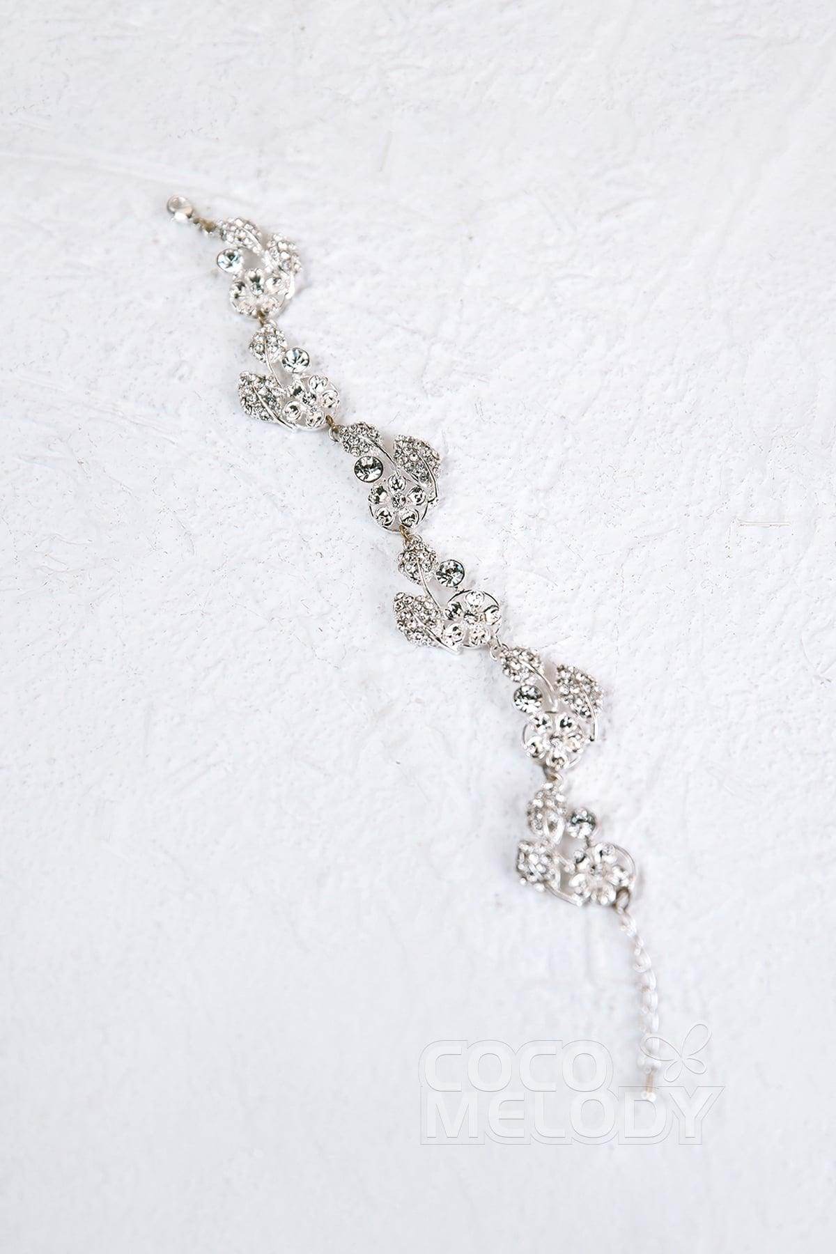Modern Alloy and Zircon Wedding Bracelets HL17008 - COCOMELODY