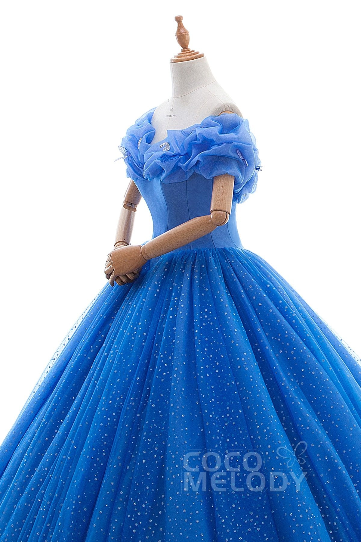 Princess Court Train Tulle Quinceanera Dress LD3454