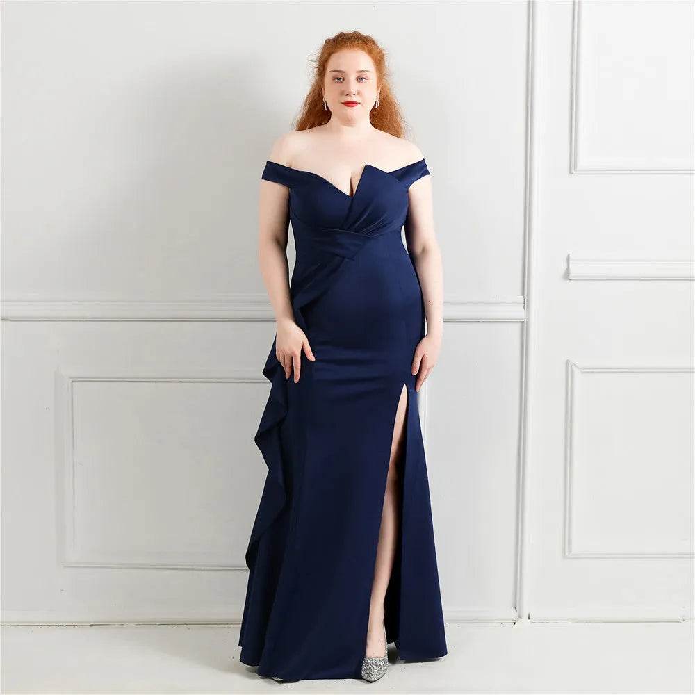 Sheath-Column Floor Length Satin Occasion Dress 646728901551 - COCOMELODY