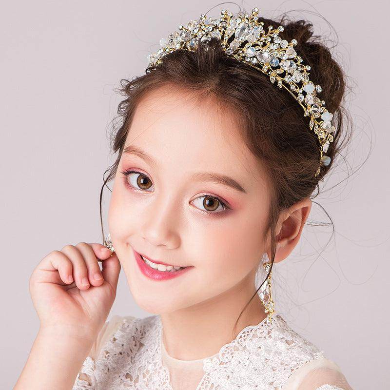 Wedding Hair Accessories for Kids, Flower Girl Hair Accessory, Princess Headpiece Flower Girl Headpiece Accessories for Birthday Party 641194277256 - COCOMELODY