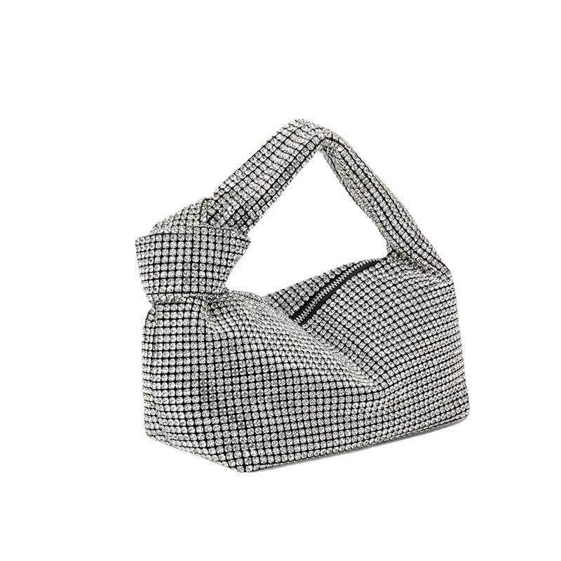 Diamond-encrusted vest evening bag 833620199576 - COCOMELODY