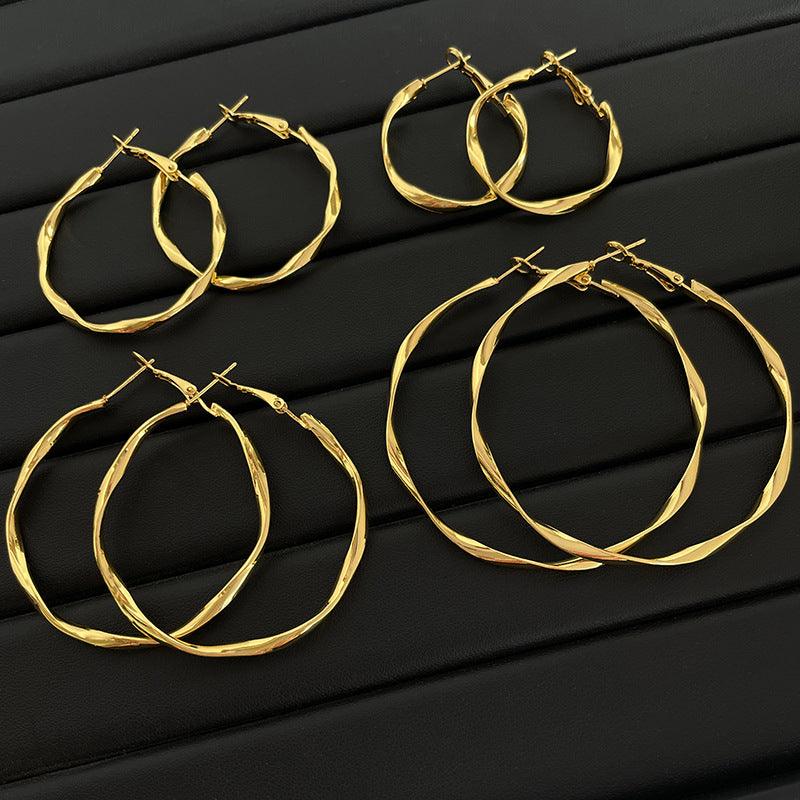 Mobius earrings Hoop earrings 810099306103 - COCOMELODY