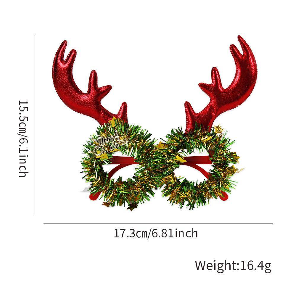 Christmas party Cartoon frame glasses for adults and children 821408242092 - COCOMELODY