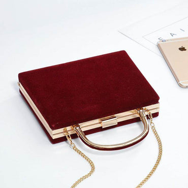 Velvet handbag Dinner bag 710897066905 - COCOMELODY