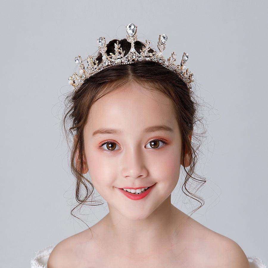 Wedding Hair Accessories for Kids, Flower Girl Hair Accessory, Princess Headpiece Flower Girl Headpiece Accessories for Birthday Party 636457342173 - COCOMELODY