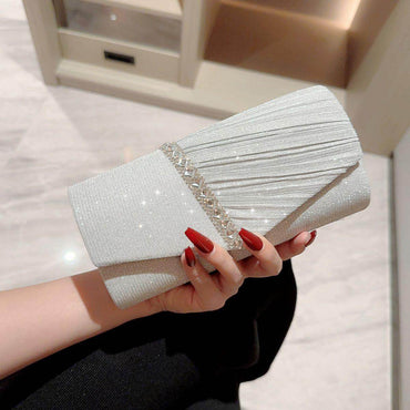 Shiny rhinestone small envelope bag 733171803996 - COCOMELODY