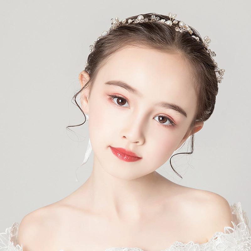 Wedding Hair Accessories for Kids, Flower Girl Hair Accessory, Princess Headpiece Flower Girl Headpiece Accessories for Birthday Party 636989440780 - COCOMELODY