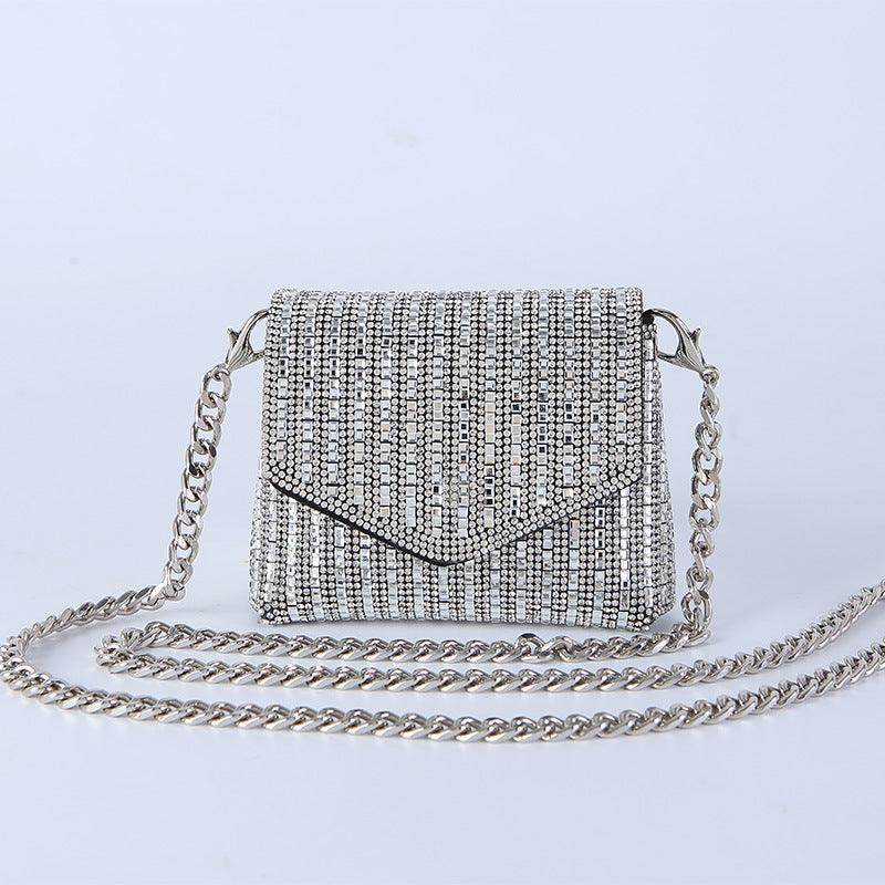 Rhine-diamond bag mini chain bag with sequins 716467540765 - COCOMELODY