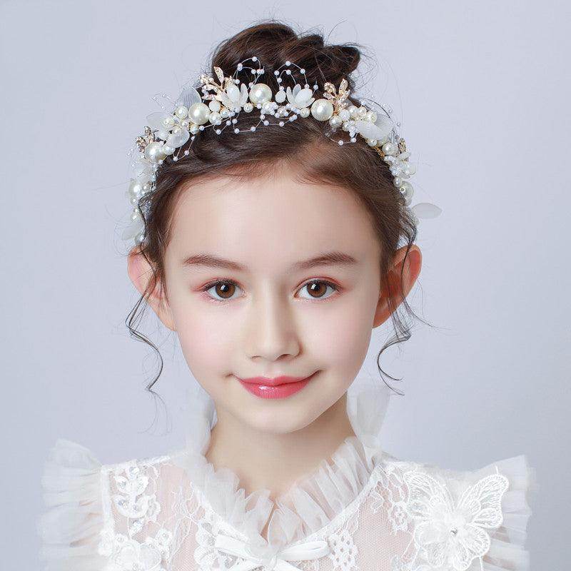 Wedding Hair Accessories for Kids, Flower Girl Hair Accessory, Princess Headpiece Flower Girl Headpiece Accessories for Birthday Party 636275250091 - COCOMELODY