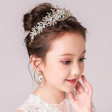 Wedding Hair Accessories for Kids, Flower Girl Hair Accessory, Princess Headpiece Flower Girl Headpiece Accessories for Birthday Party 641194277256 - COCOMELODY