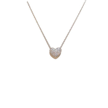Double sided micro shell set love lock necklace   716747388121