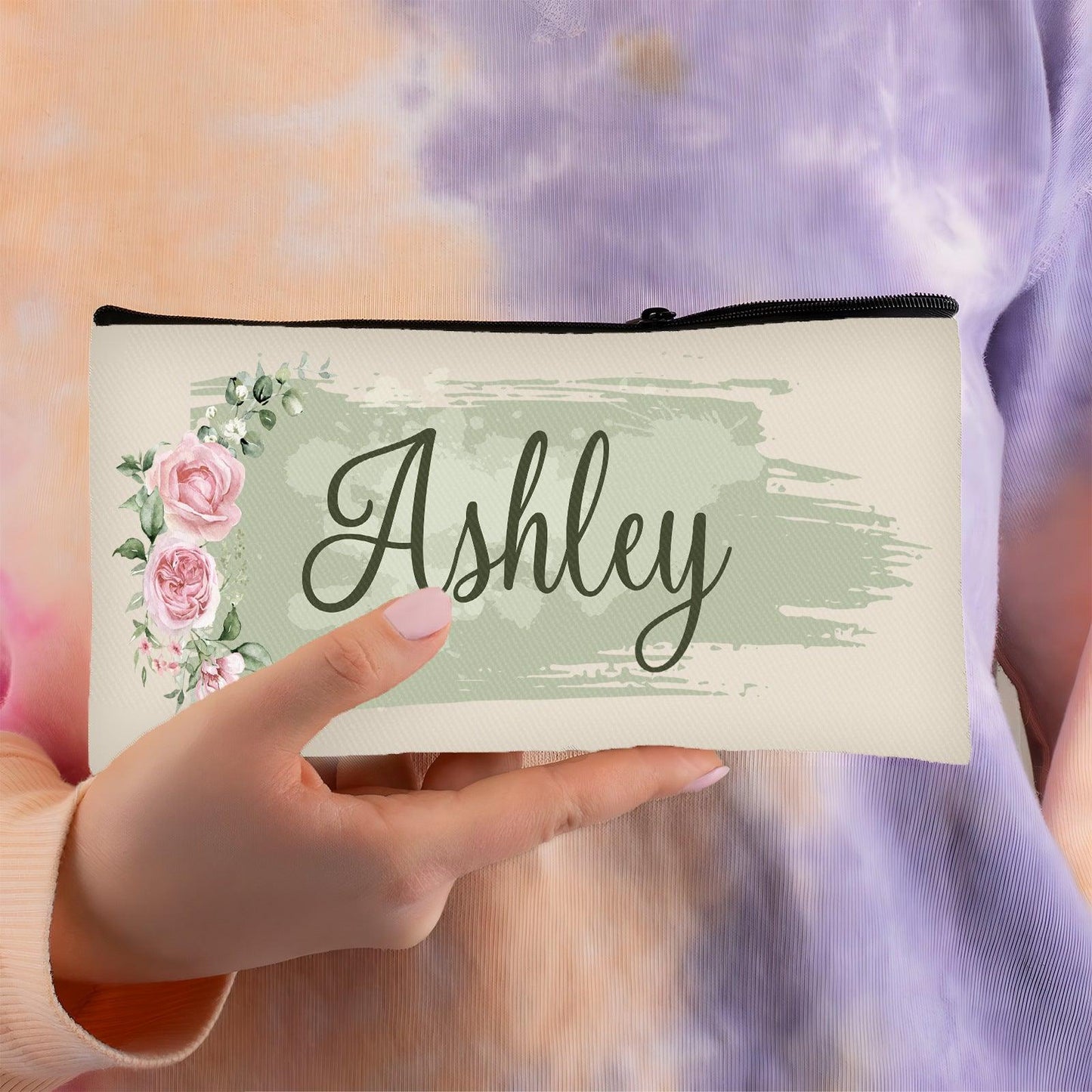 Personalized hand-held zipper makeup bag 800124335230 - COCOMELODY