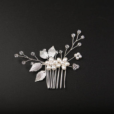 Golden Leaf Bride Combs 2 Pieces 7969295597726 - COCOMELODY