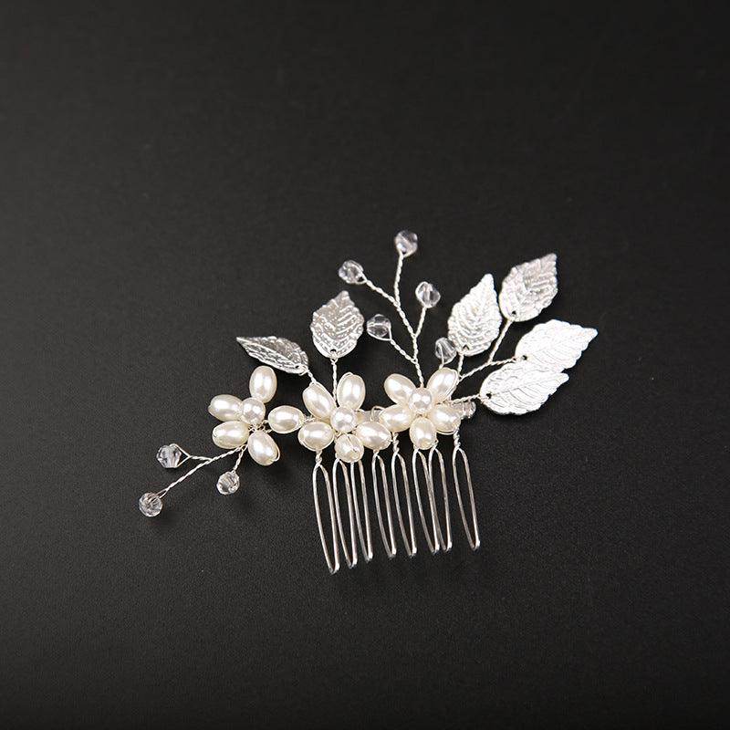 Golden Leaf Bride Combs 2 Pieces 7969295597726 - COCOMELODY