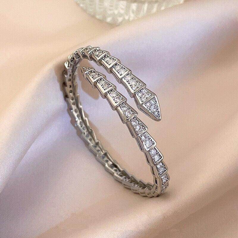 Microencrusted with zircon snake head spirit snake bracelet 720447791205 - COCOMELODY
