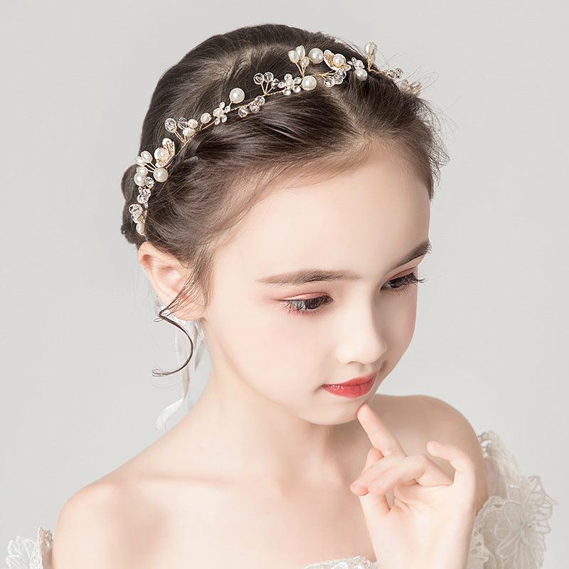 Wedding Hair Accessories for Kids, Flower Girl Hair Accessory, Princess Headpiece Flower Girl Headpiece Accessories for Birthday Party 636989440780 - COCOMELODY