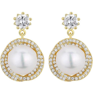 Star ring pearl earring girl light luxury 721667846903 - COCOMELODY