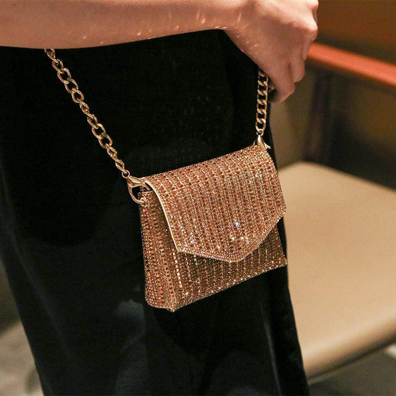 Rhine-diamond bag mini chain bag with sequins 716467540765 - COCOMELODY