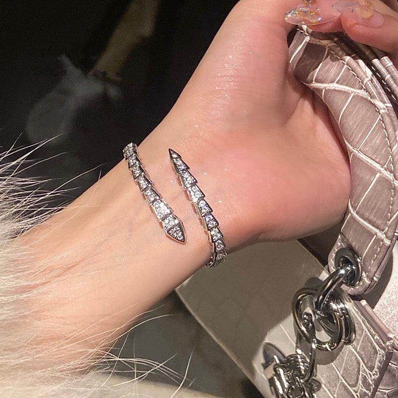 Microencrusted with zircon snake head spirit snake bracelet 720447791205 - COCOMELODY