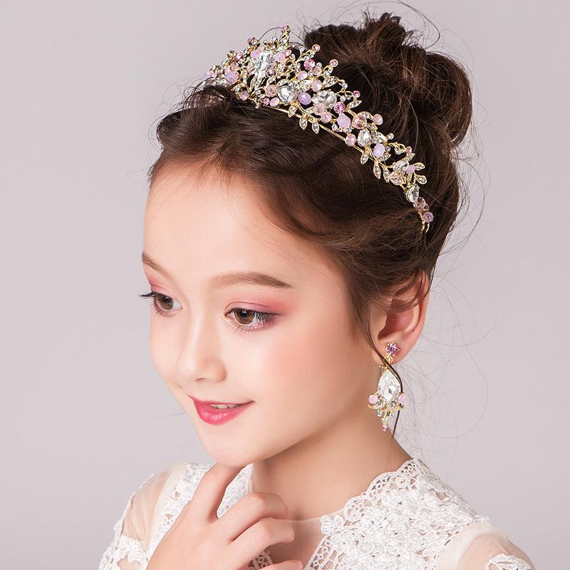 Wedding Hair Accessories for Kids, Flower Girl Hair Accessory, Princess Headpiece Flower Girl Headpiece Accessories for Birthday Party 641194277256 - COCOMELODY