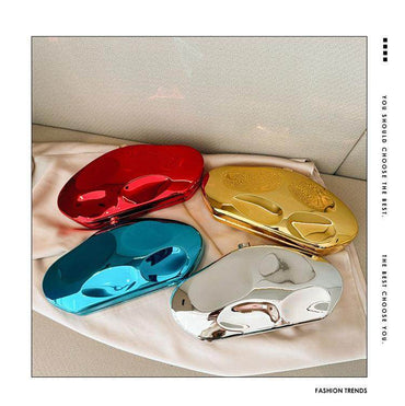 Niche design metal acrylic bag shaped stone hand bag banquet fashion exquisite small bag 799845346236 - COCOMELODY