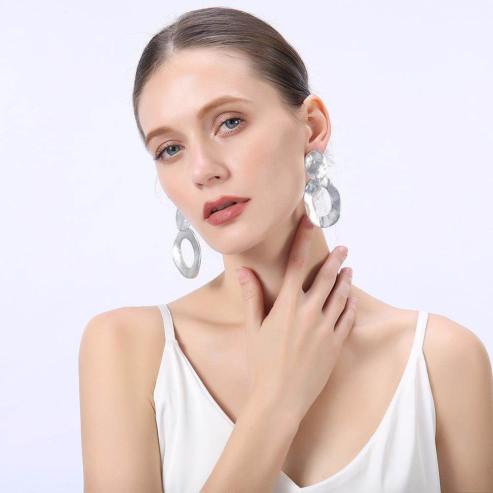 Exquisite small ear clip Fashion atmosphere high sense earrings 630097734987 - COCOMELODY