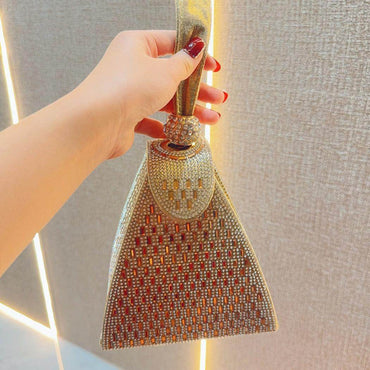 Rhinestone tote Bag Banquet Bag diamond-encrusted diagonal dinner bag 778370142021 - COCOMELODY