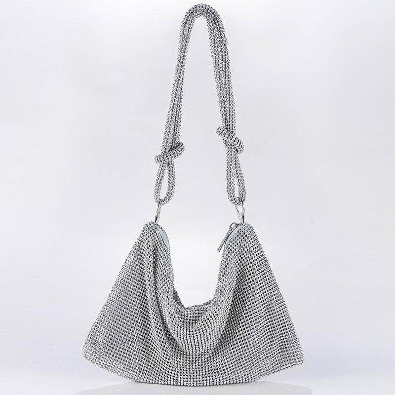 Metal diamond-encrusted dinner bag 776820368706 - COCOMELODY