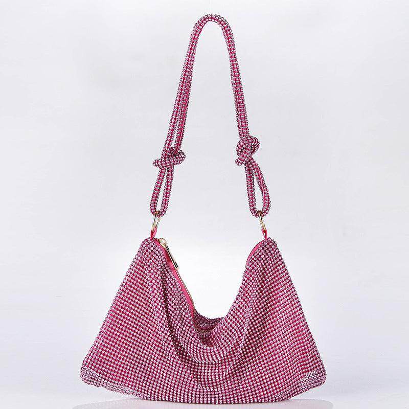 Metal diamond-encrusted dinner bag 776820368706 - COCOMELODY