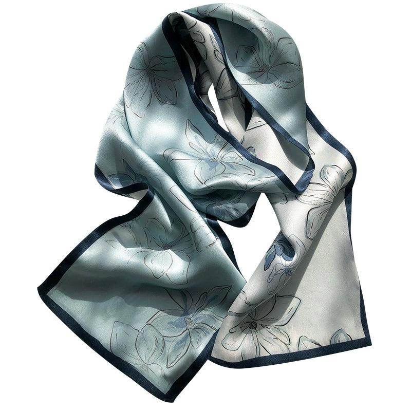 Mulberry silk scarf Double-sided silk scarf scarf streamer 636298573477 - COCOMELODY