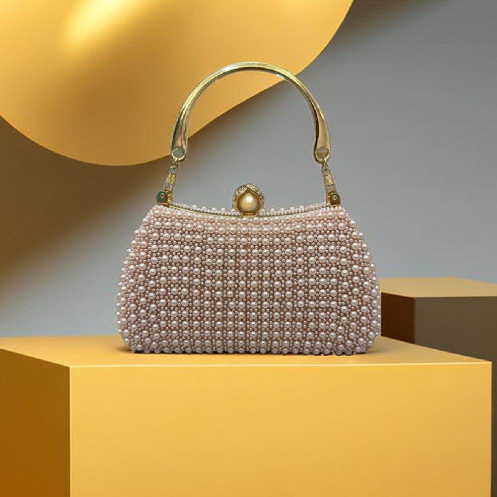 Pearl Tote Party Dress Party bag Evening bag Diagonal dinner bag 758596864368 - COCOMELODY