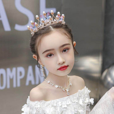 Wedding Hair Accessories for Kids, Flower Girl Hair Accessory, Princess Headpiece Flower Girl Headpiece Accessories for Birthday Party 641507041653 - COCOMELODY