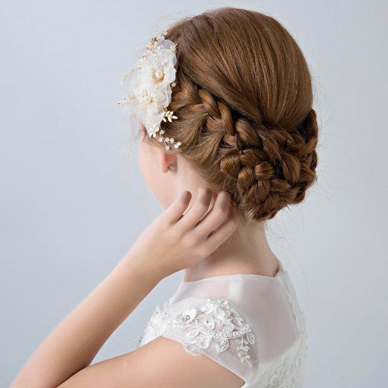 Wedding Hair Accessories for Kids, Flower Girl Hair Accessory, Princess Headpiece Flower Girl Headpiece Accessories for Birthday Party 670148158124 - COCOMELODY