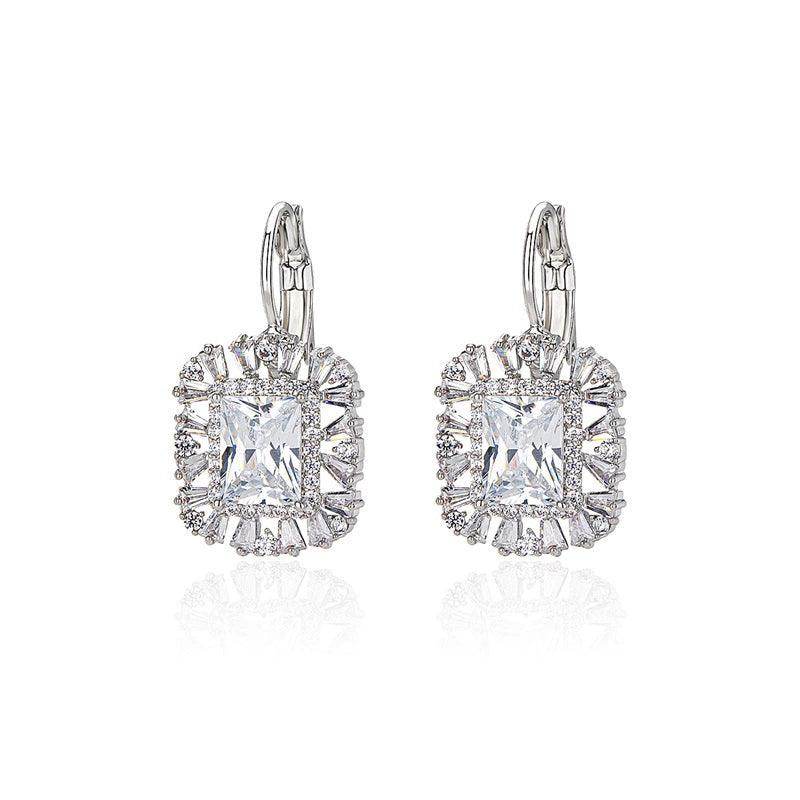 Zircon earrings earrings girl 762174263027 - COCOMELODY